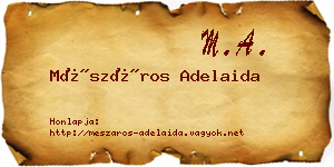 Mészáros Adelaida névjegykártya